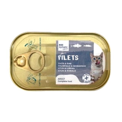 Picture of Bubi Nature Tuna & Sea Bass in Jelly 85g | Adult Cat